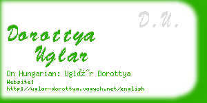 dorottya uglar business card